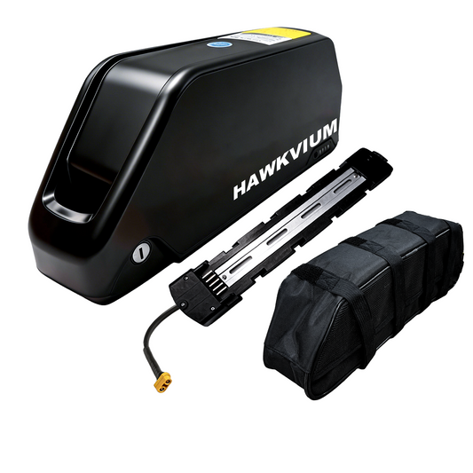 Polly DP-7 52V 25Ah Ebike Battery with Universal E-Bike Battery Mounting Bag