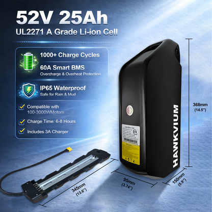 Polly DP-7 52V 25Ah Ebike Battery