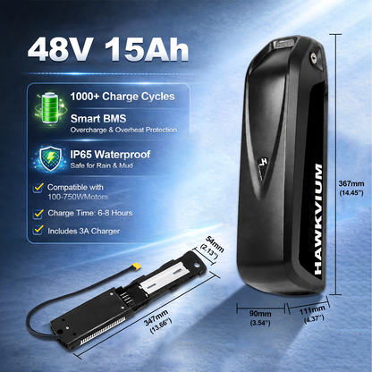 Hailong 48V 15Ah Ebike Battery