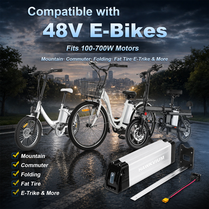 Silver Fish 48V 10.4Ah Ebike Battery