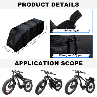 Polly DP-7 52V 25Ah Ebike Battery with Universal E-Bike Battery Mounting Bag