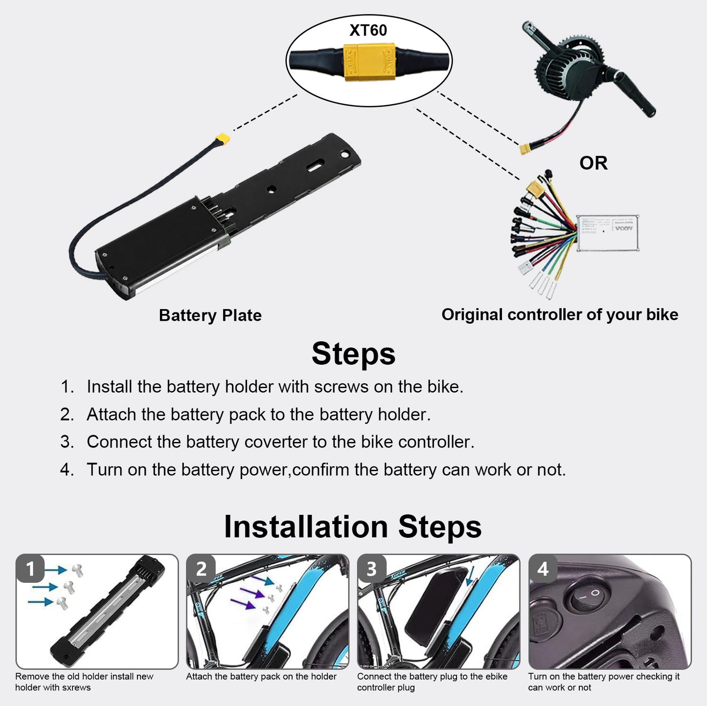 Hailong 36V 13Ah Ebike Battery