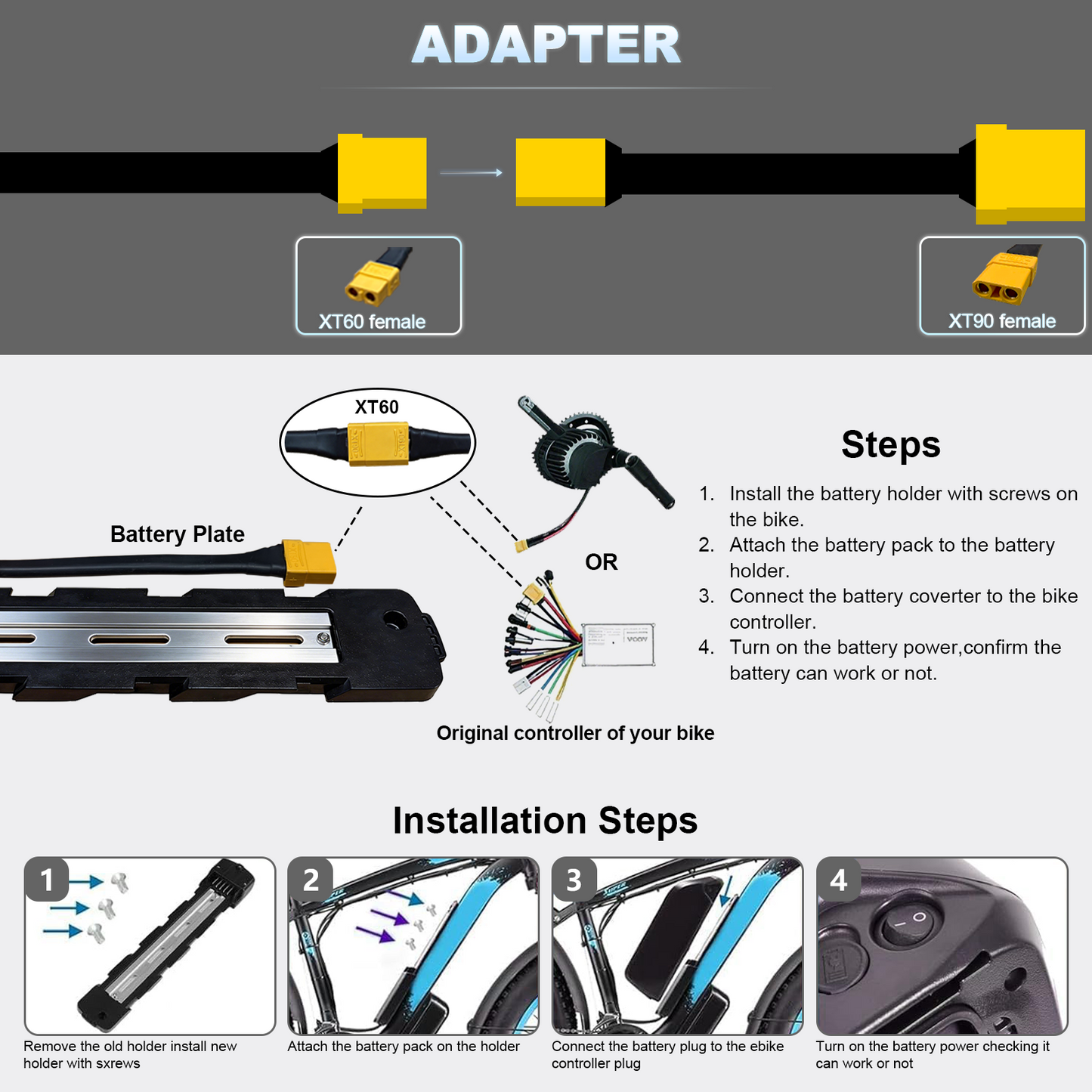 Polly DP-7 48V 25Ah Ebike Battery