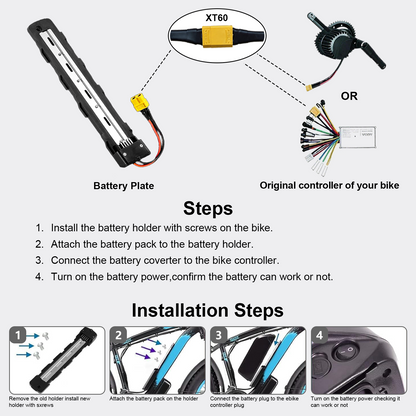 Hailong 52V 13Ah Ebike Battery